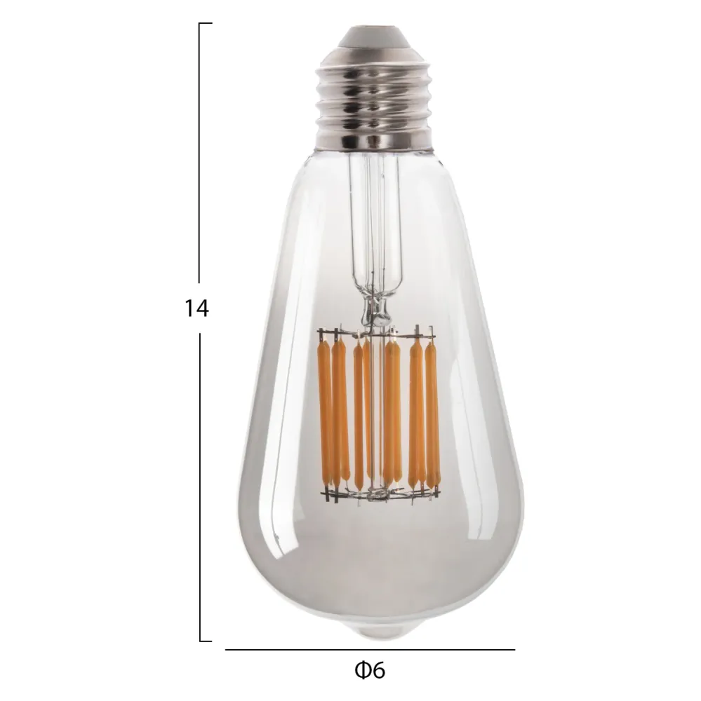 Led крушка 12W E27 2700K сив опушен цвят