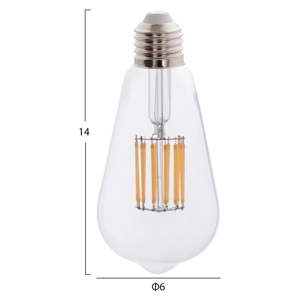 Led крушка прозрачна 12W E27 2700K