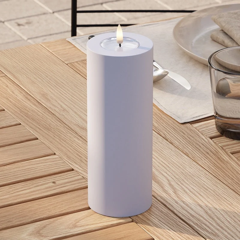 Външни LED блокови светлини Ø 7,5 x 20 cm Прашно синьо