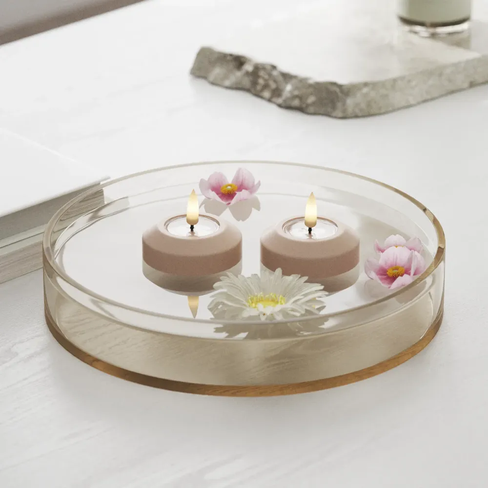 LED светлинна светлина Ø 6,1 см (2 броя) Розово