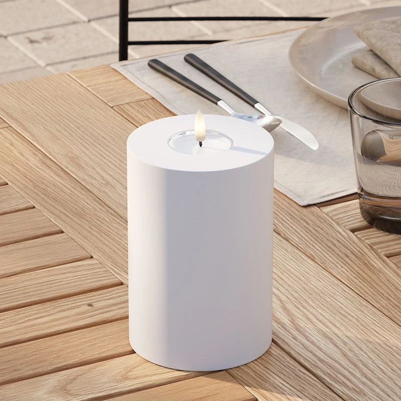 Външни LED блокови светлини Ø 10 x 15 cm Бяло