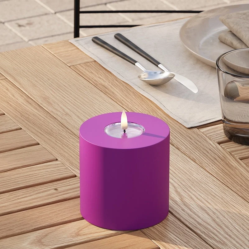 Външни LED блокови светлини Ø 10 x 10 cm Виолетово