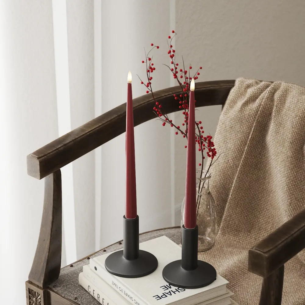 LED светлина за зареждане с липса, 2 бр. (28 cm) Бордо