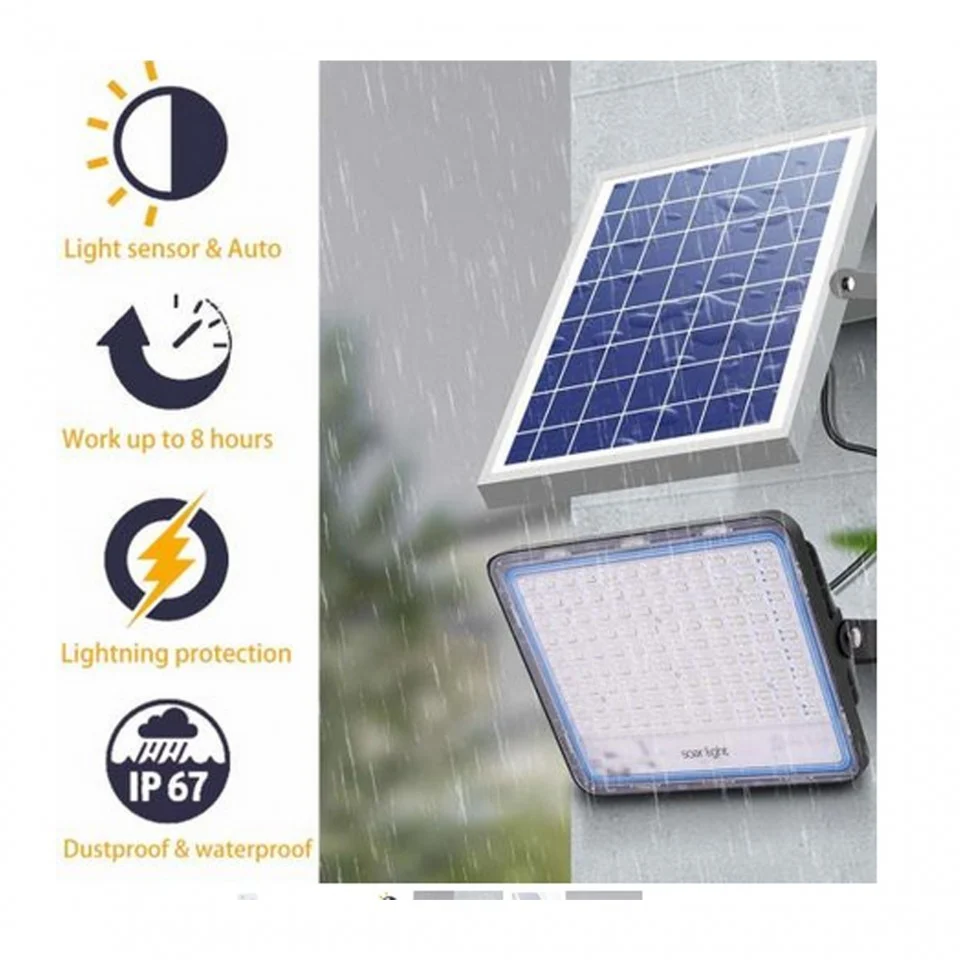 LED проектор със соларен панел 17X13 см | GlowLeaf