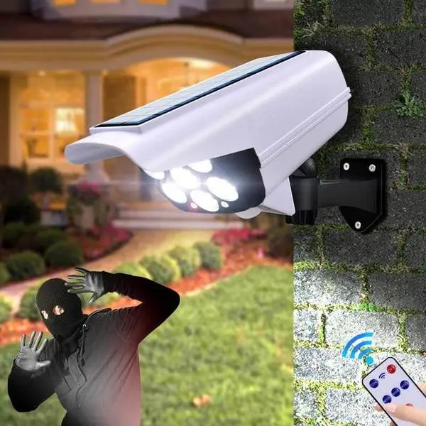 Соларно захранван LED прожектор с дизайн на охранителна камера 180W Мощност 77LED3 бр.