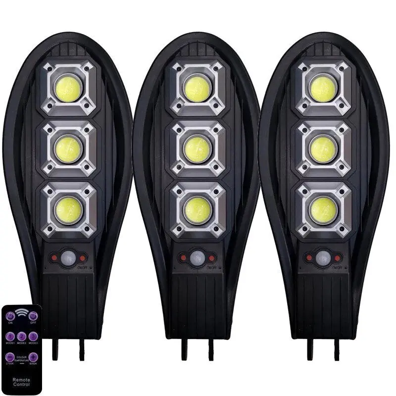 3 бр. Соларна LED лампа 345W IP65 Водоустойчива