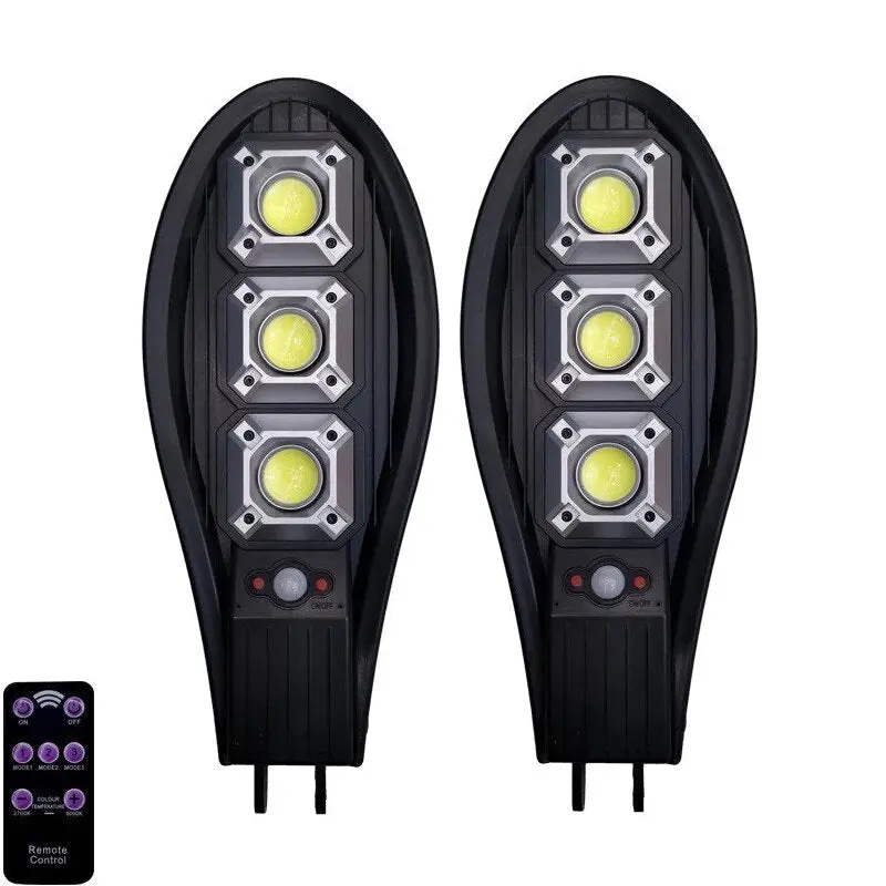 2 бр. Соларна LED лампа 345W IP65 Водоустойчива