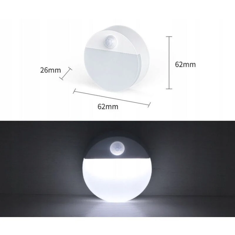 Нощна LED Лампа с Датчик за Движение - Безжична
