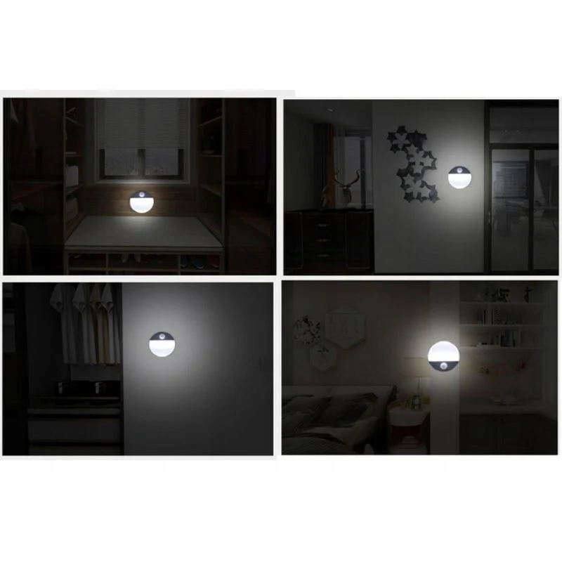 Нощна LED Лампа с Датчик за Движение - Безжична