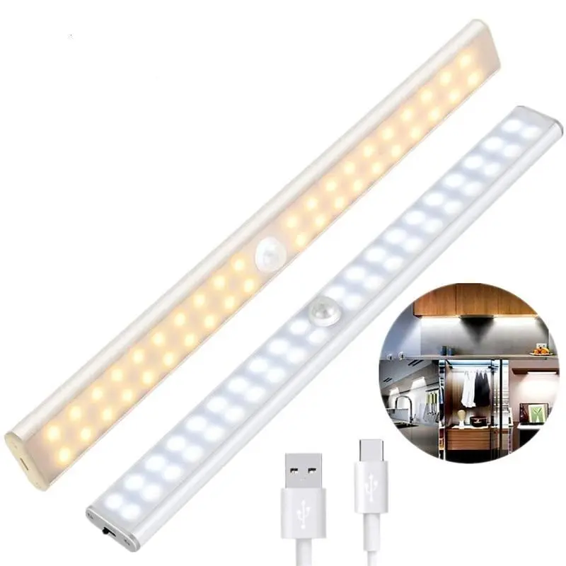 LED лампа безжична със сензор и магнит 30см 40Leds