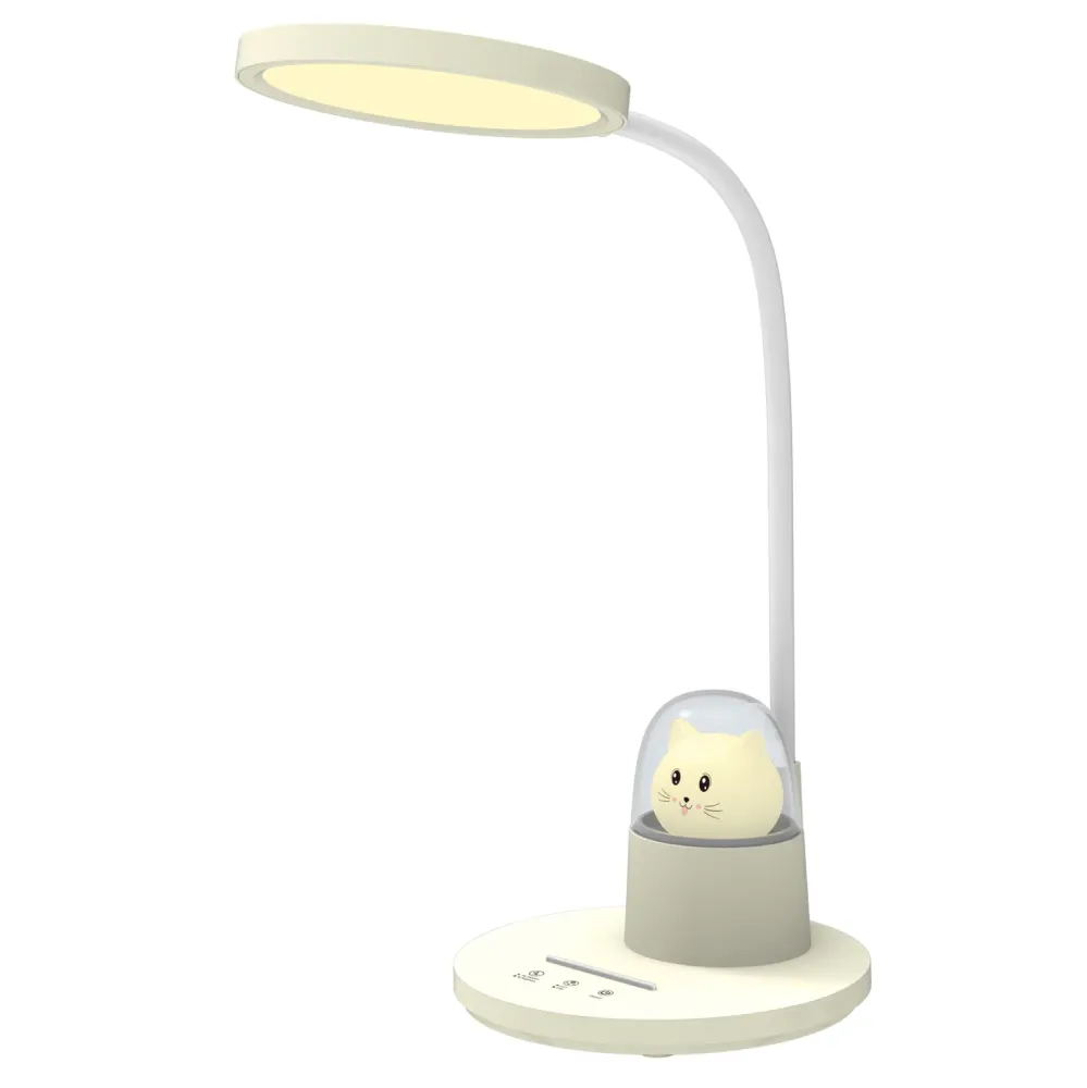Led настолна лампа Коте жълт цвят