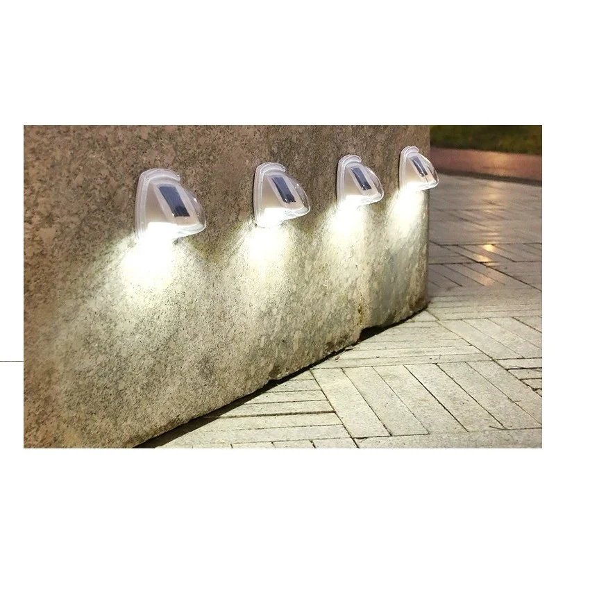 Соларна LED стенна лампа 8.5X9 см, студено бяла | AurixLight 1