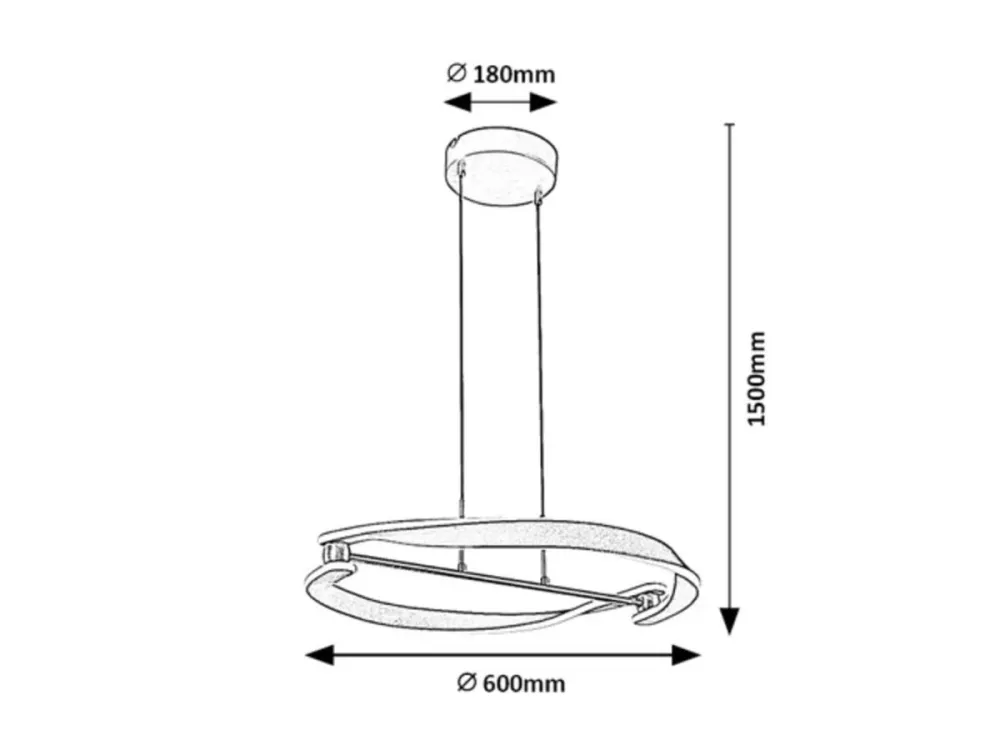 LED ПЕНДЕЛ ADALIN 40W 60CM