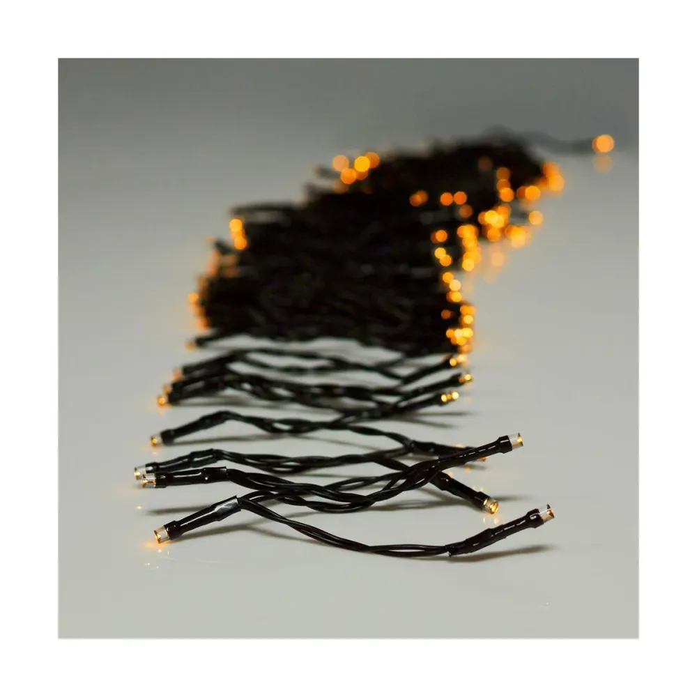 Гирлянда от LED Светлини AX8415210 Черен Топло Бяло 4 X 4,5 X 7 CM