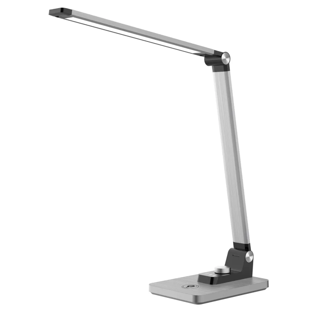 Led настолна лампа BLAIN сребрист цвят 35.6x43.1см
