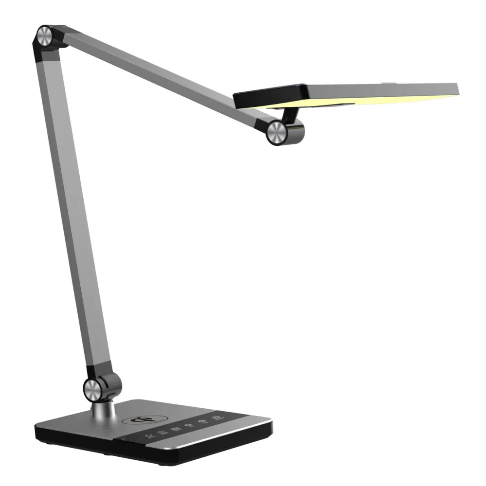 Led настолна лампа BLAIN сребрист цвят 35x43.9см