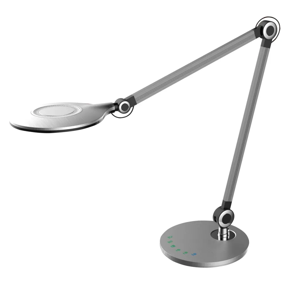 Led настолна лампа BLAIN сребрист-сив цвят 55.7x49.7см