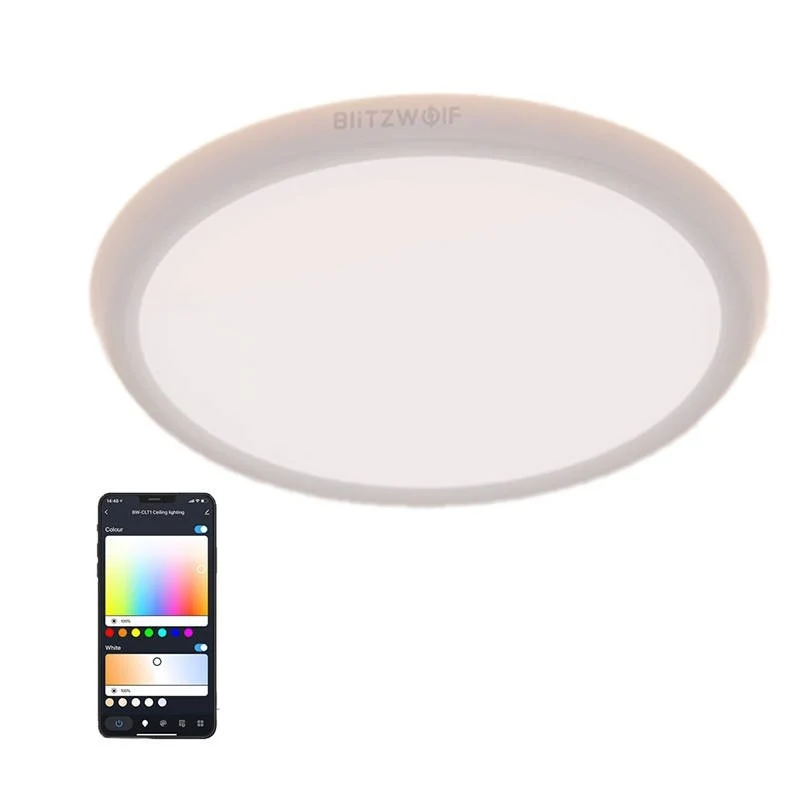 LED интелигентен плафон BlitzWolf BW-CLT1, за таван, 2 режима