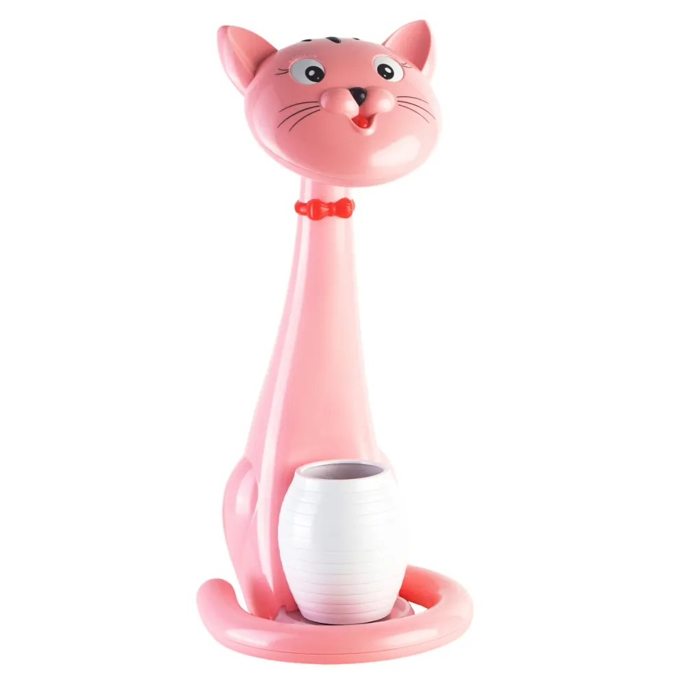 Led настолна лампа CAT розов цвят