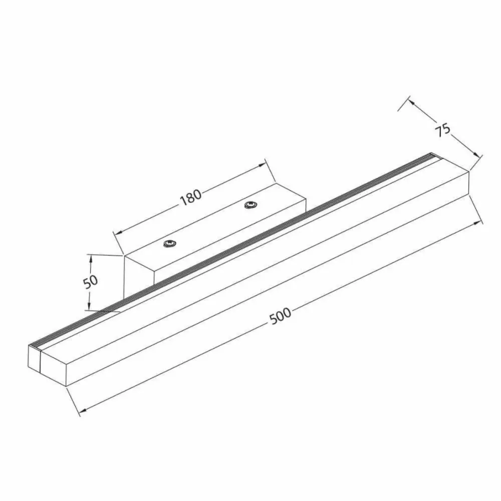 LED ОСВЕТИТЕЛНО ТЯЛО ЗА БАНЯ DAFNEН ХРОМ