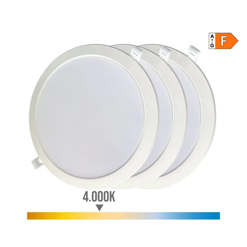 LED Down Светлина EDM 31568 F 18 W 1820 Lm 3 броя (4000 K)