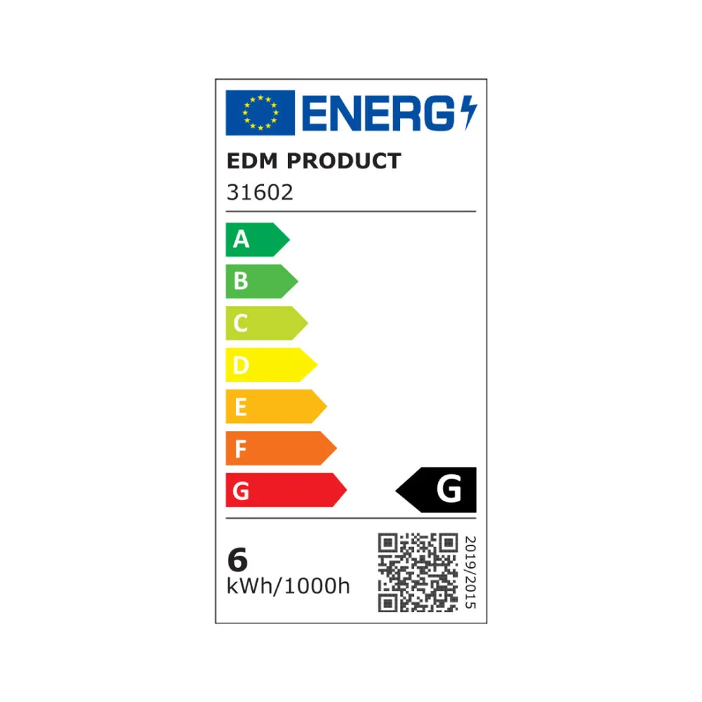 LED Down Светлина EDM 31602 G 6 W 320 Lm (4000 K)