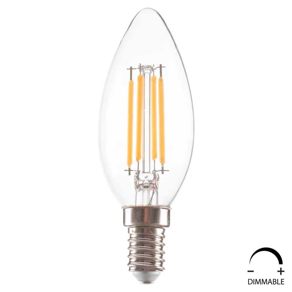 Led крушка прозрачна 4W E14 3000K димируема
