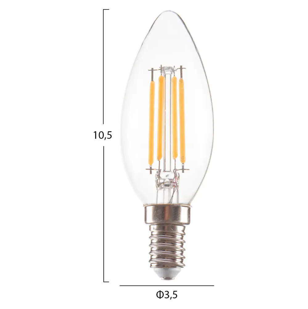 Led крушка прозрачна 4W E14 3000K димируема