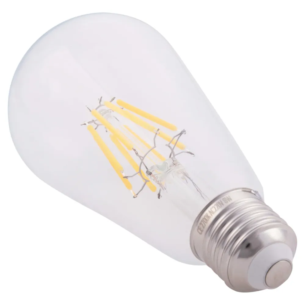 Led крушка 8W E27 - 2700K прозрачна