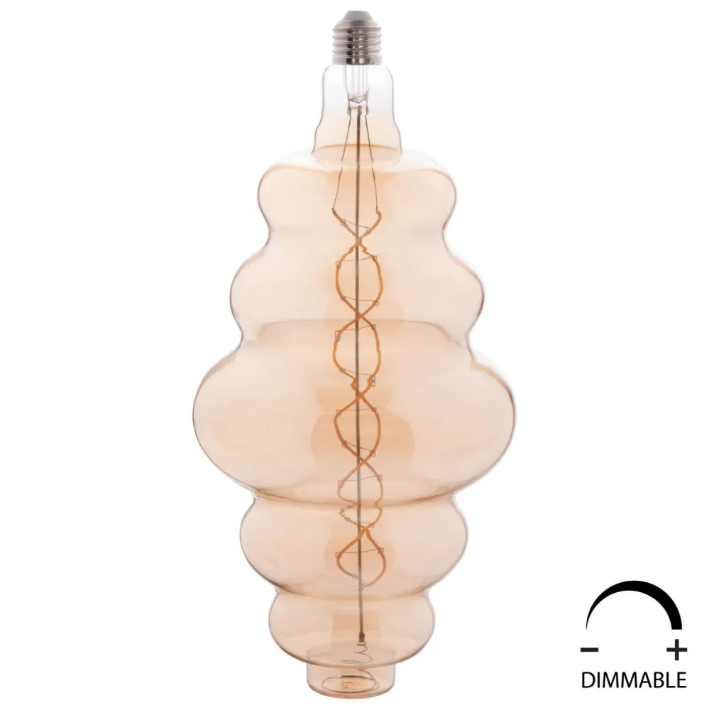 Led лампа 8W E27 3000K златист цвят 4056