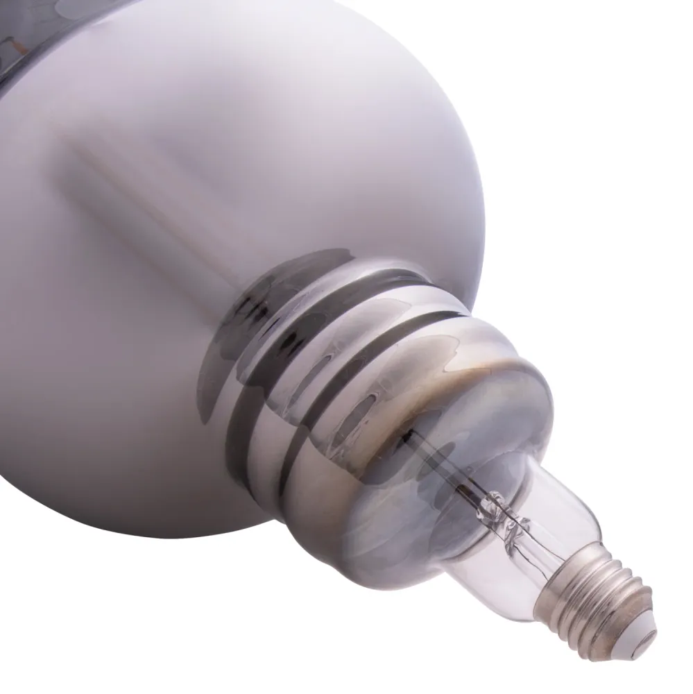 LED лампа 8W E27 3000K сив опушен цвят