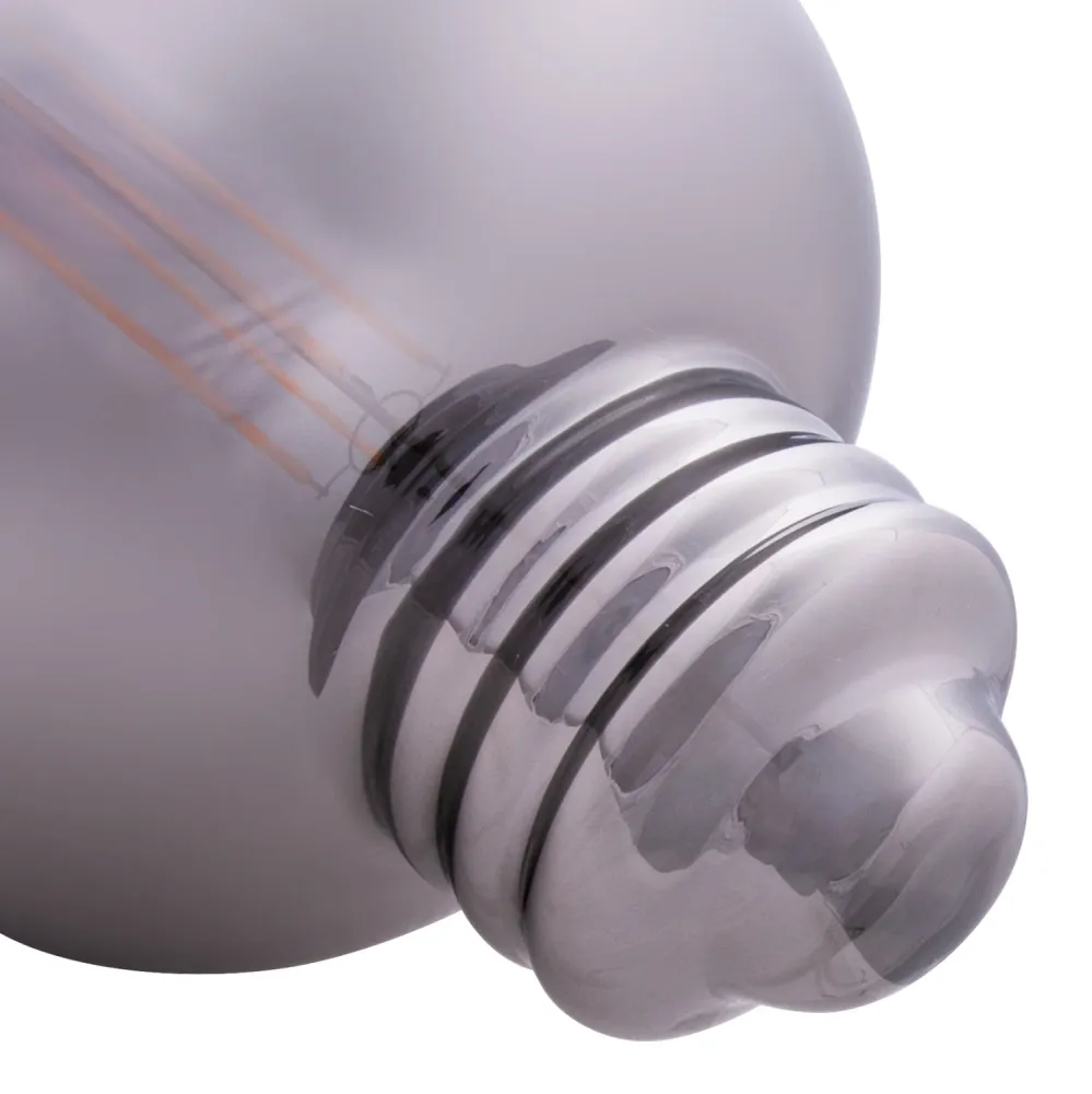 LED лампа 8W E27 3000K сив опушен цвят