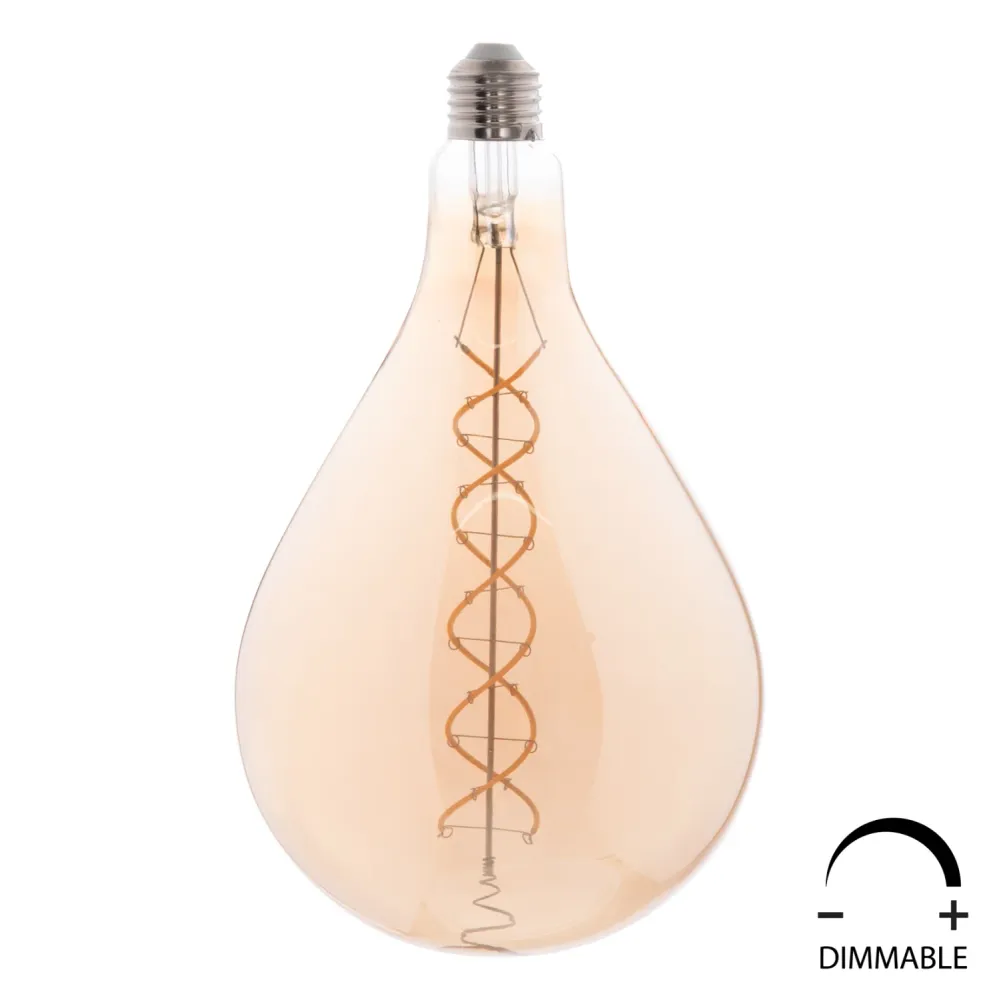 Led крушка 8W E27 3000K бежов цвят