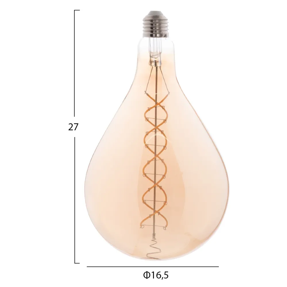 Led крушка 8W E27 3000K бежов цвят