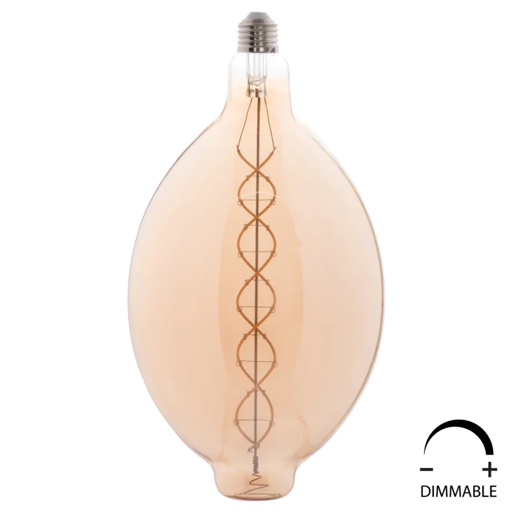 Led крушка 8W E27 3000K бежов цвят