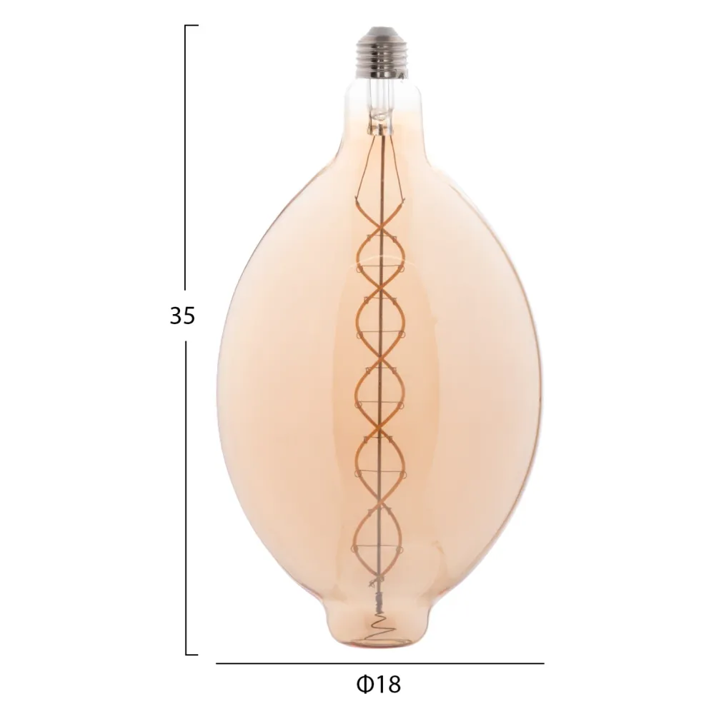 Led крушка 8W E27 3000K бежов цвят