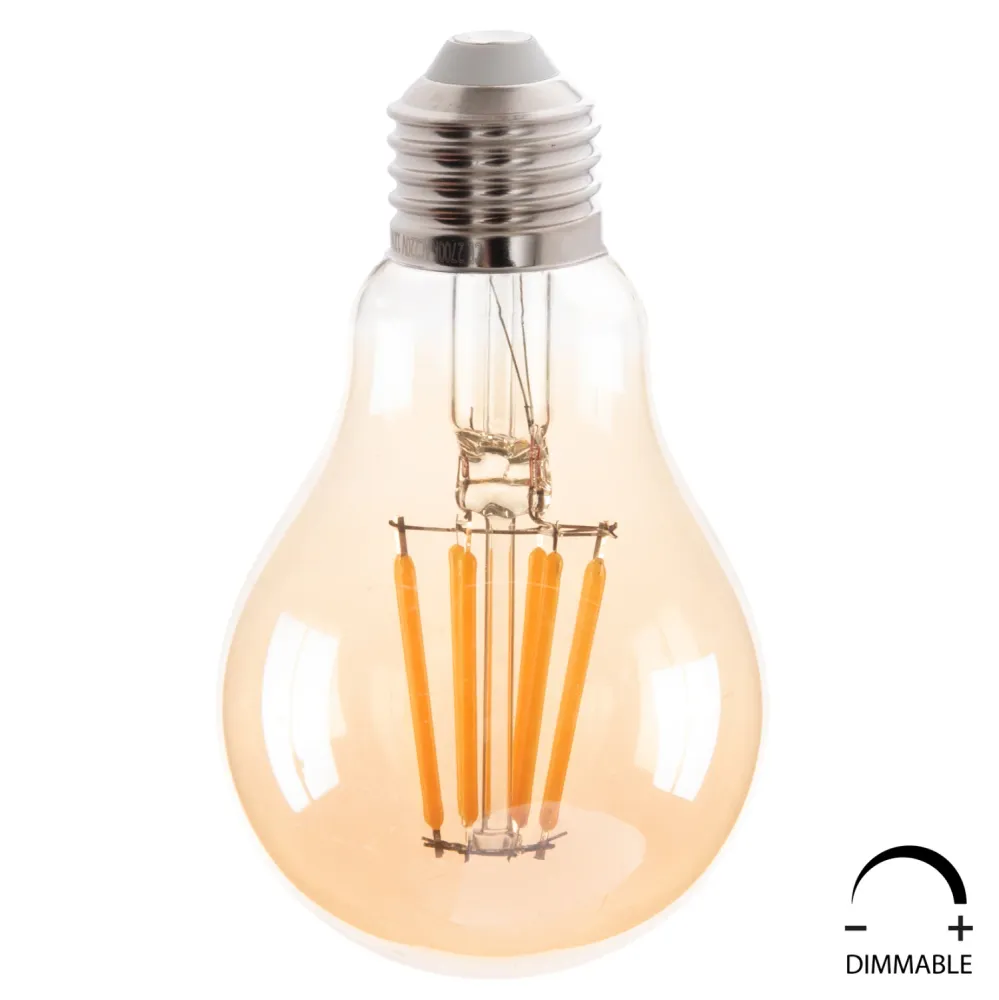 Led крушка златист цвят 8W E27 3000K златист цвят