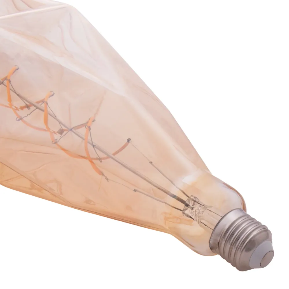 Led крушка 8W E27 3000K златист цвят