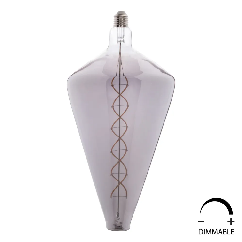 Led крушка 8W E27 3000K сив цвят