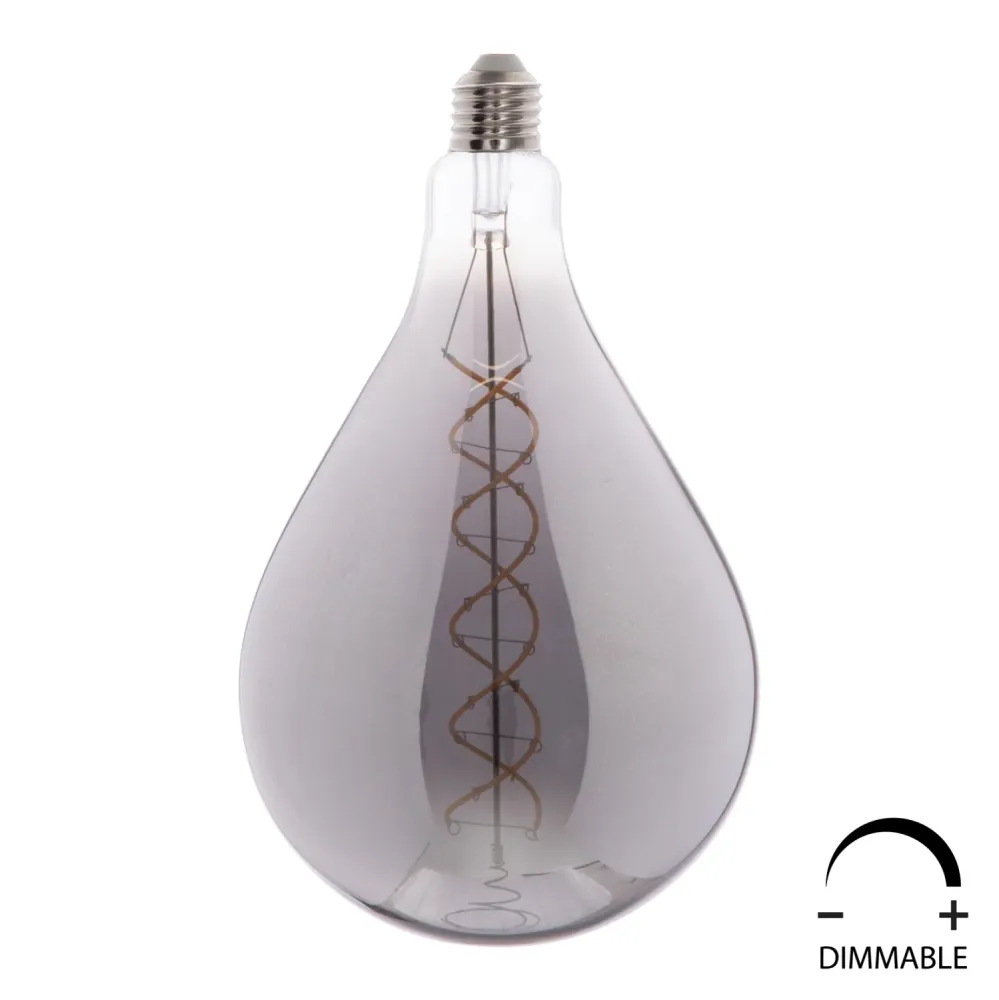 Led крушка 8W E27 3000K сив цвят