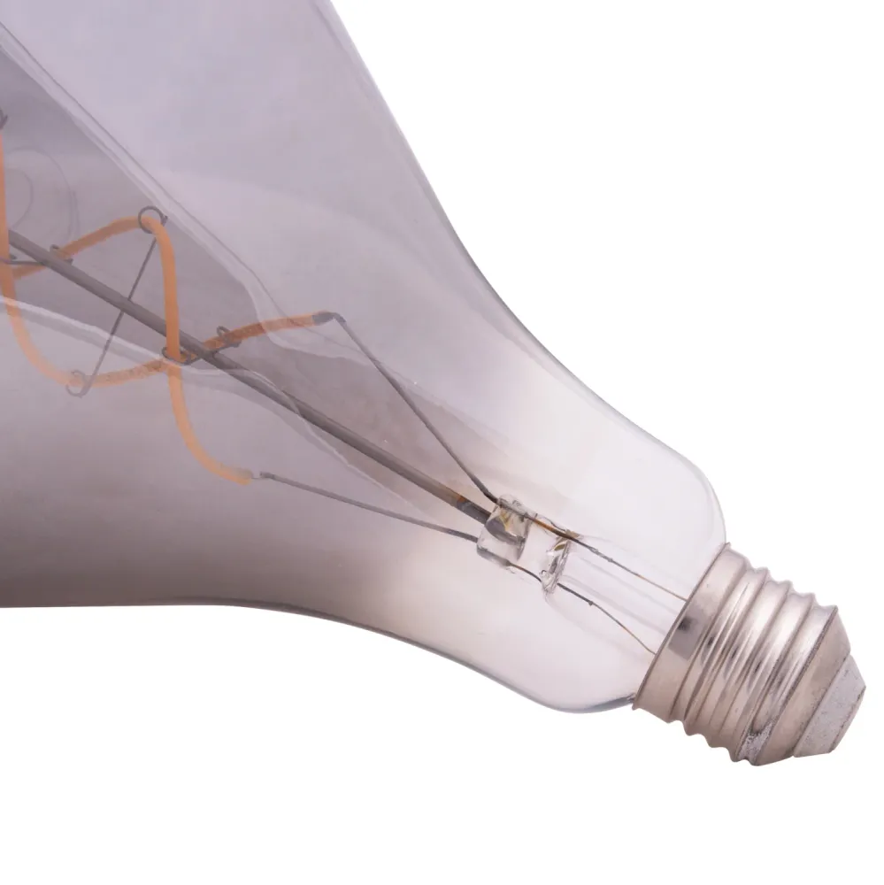 Led крушка 8W E27 3000K сив цвят