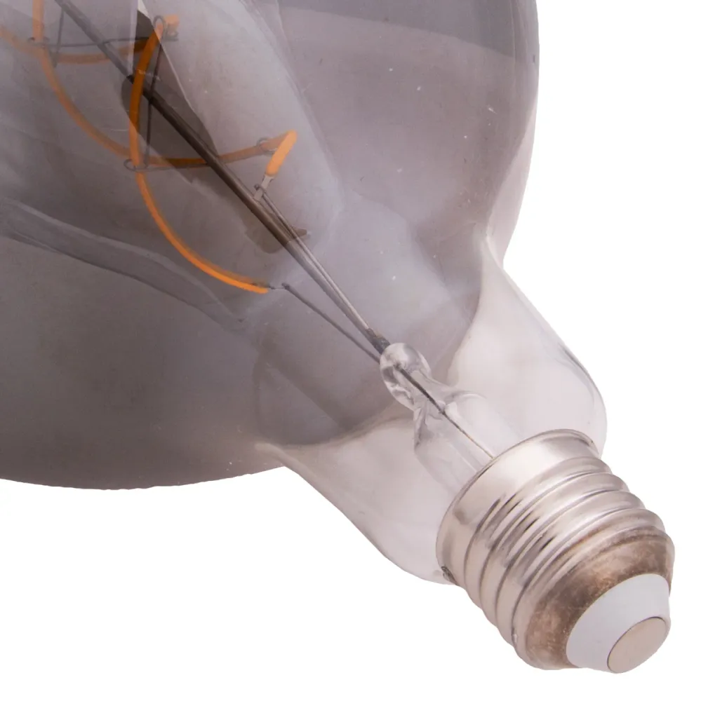 Led крушка 8W E27 3000K сив цвят