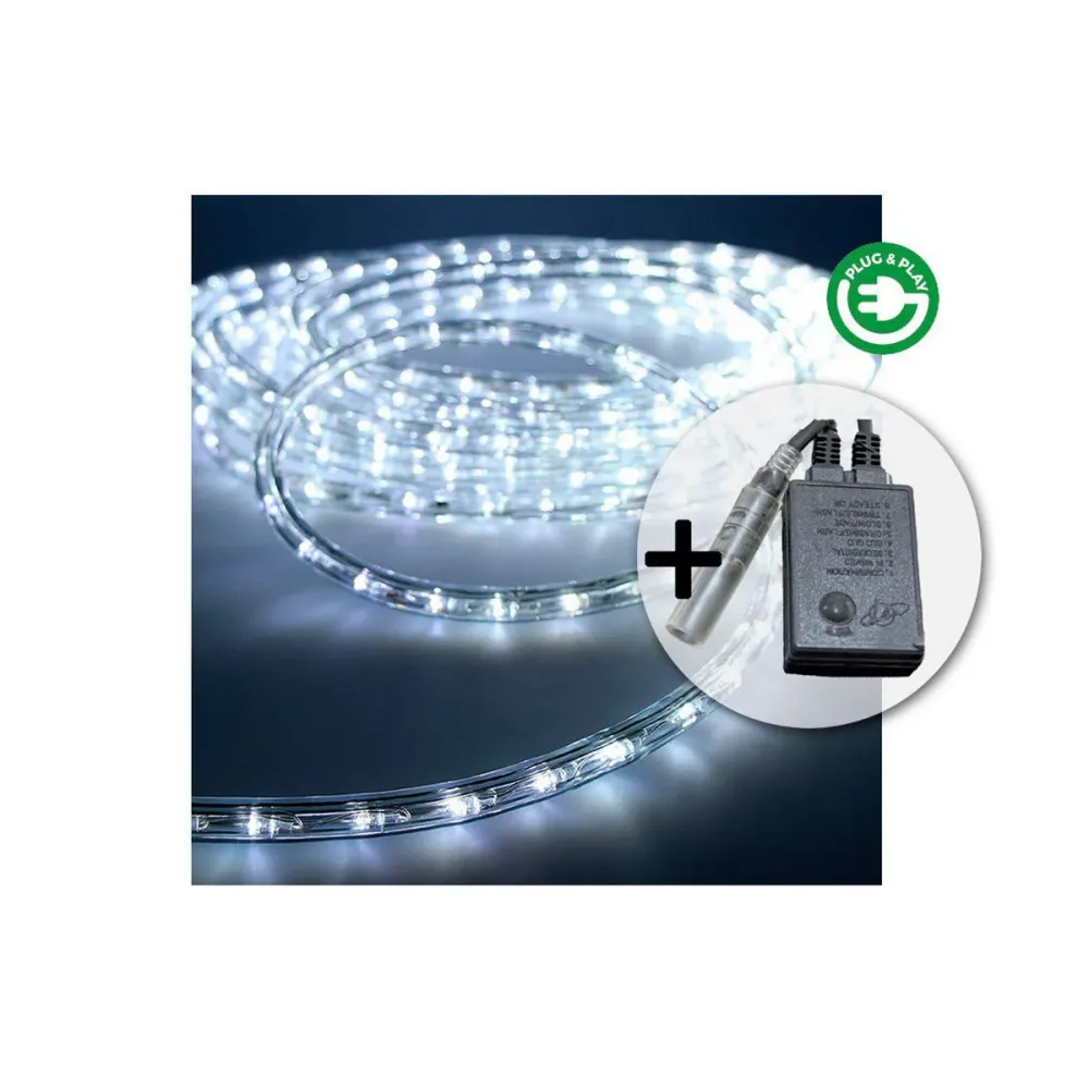 Маркуч LED EDM 71491 Flexiled Прозрачен Студено Бяло 12 m