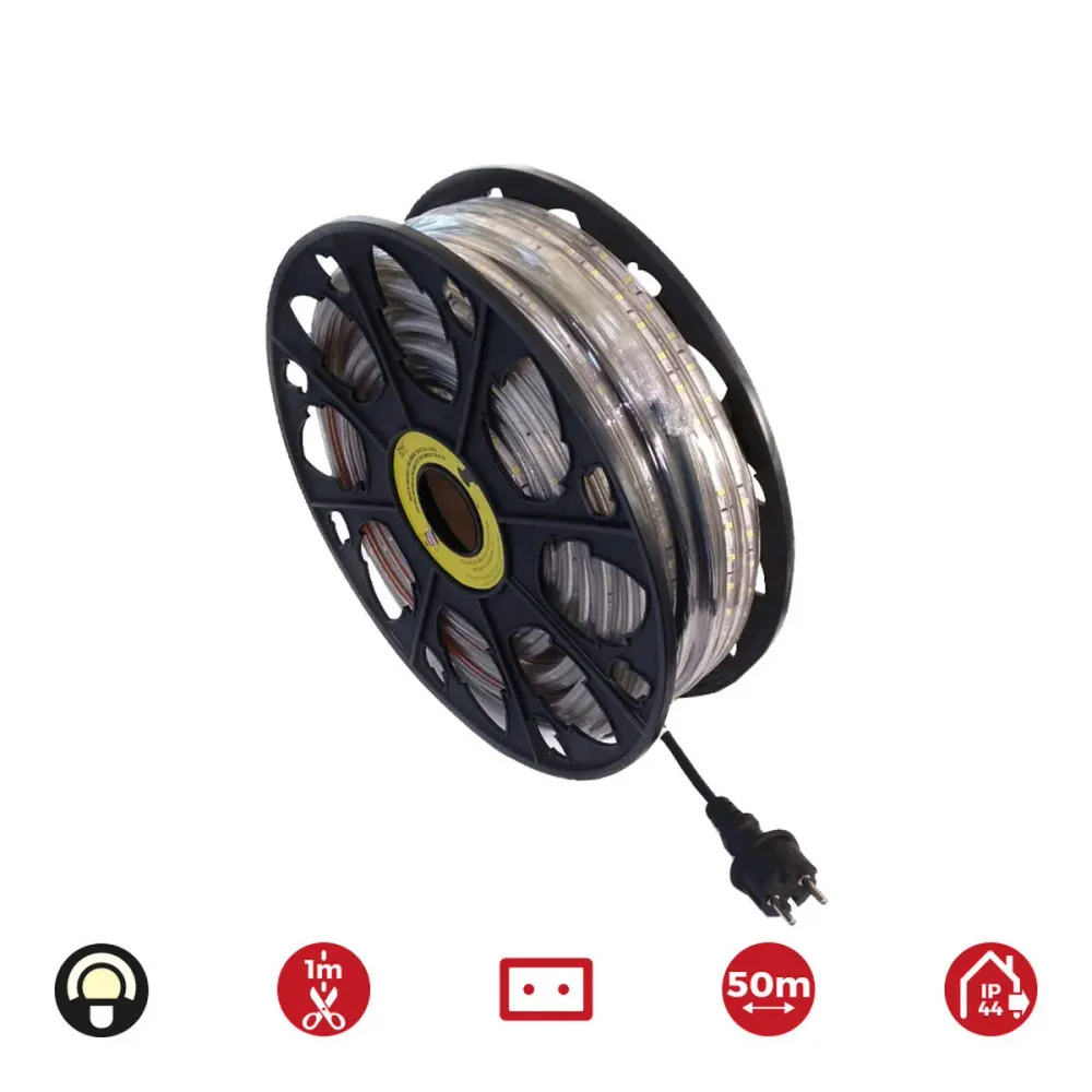 LED ленти EDM 72701 4,2 W x 1 m 50 m Топла светлина 3200 K 350 lm