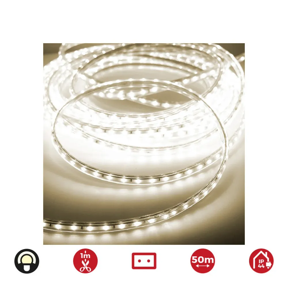 LED ленти EDM 72701 4,2 W x 1 m 50 m Топла светлина 3200 K 350 lm