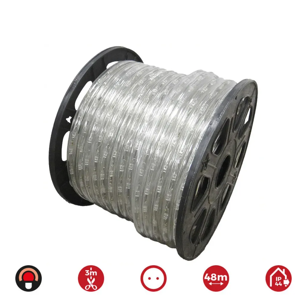 LED тръба EDM 72706 flexiLED Червен 1,75 W x 1 m 48 m 2 начина
