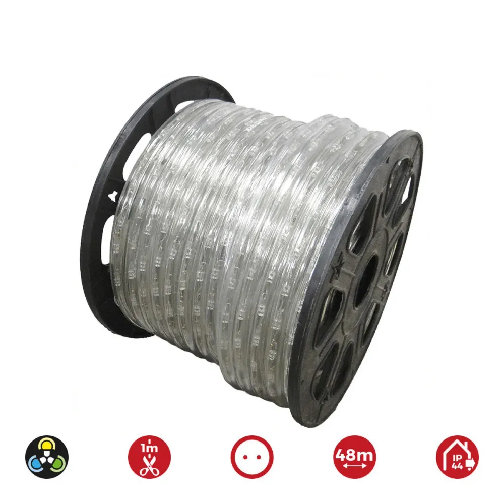 LED тръба EDM 72719 Flexiled Многоцветен 1,4 W x 1 m 48 m