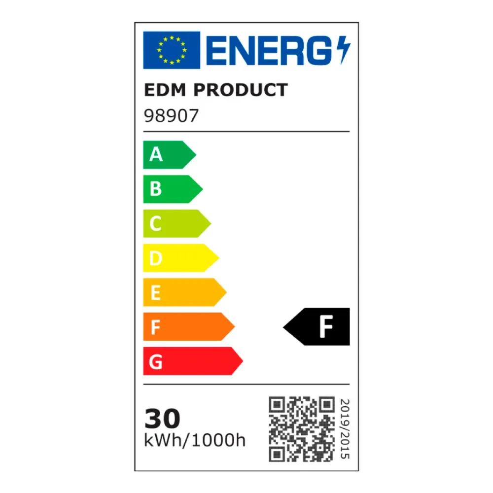 LED крушка EDM 98907 Leaf 30 W 200 W E27 3000 lm 35 x 11,2 cm в различни посоки (6500 K)
