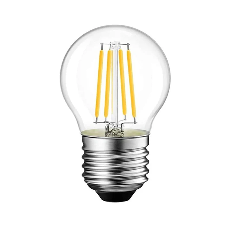 Led лампа g45 крушка 6w 2700k e27 прозрачна
