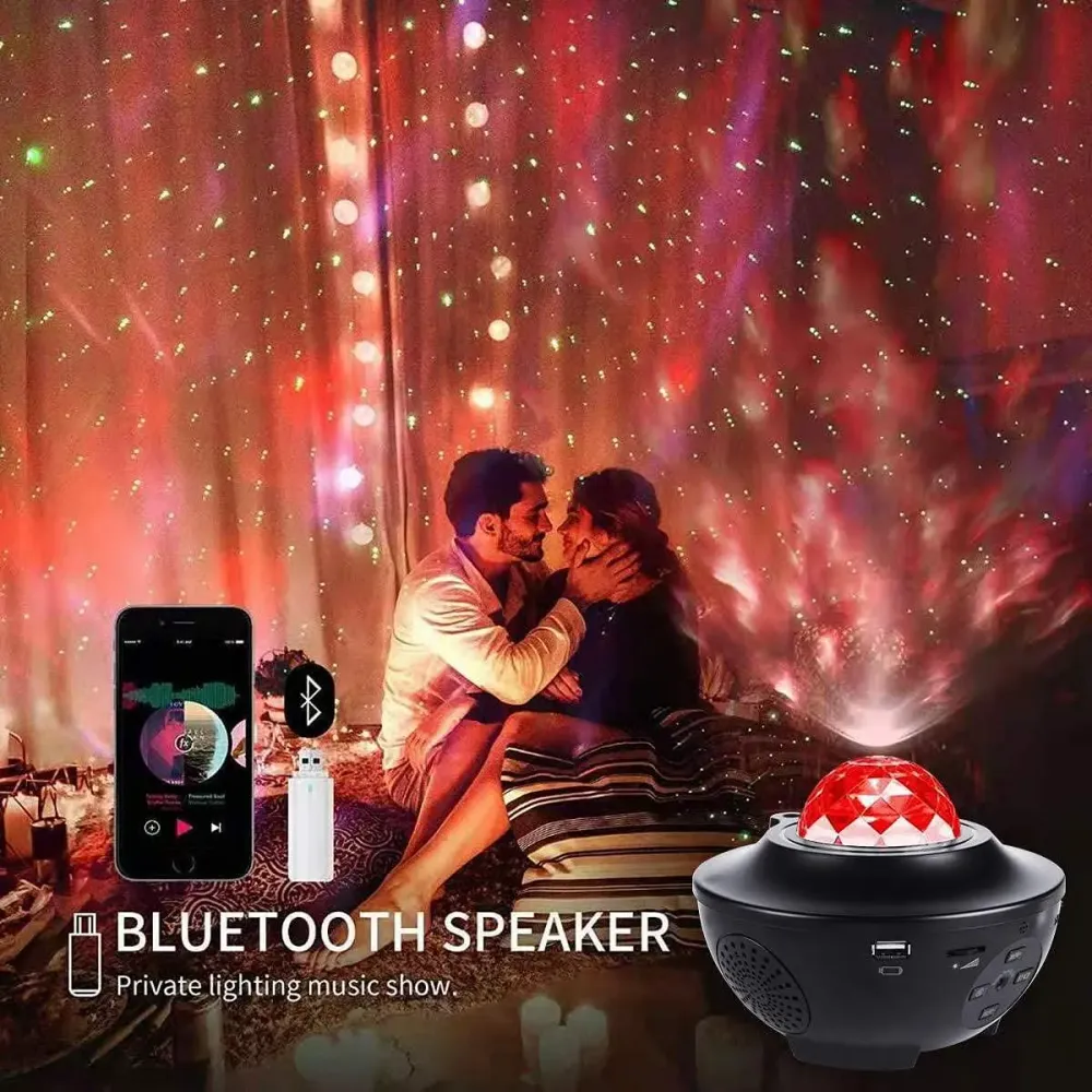 LED Galaxy Star проектор с Bluetooth високоговорител